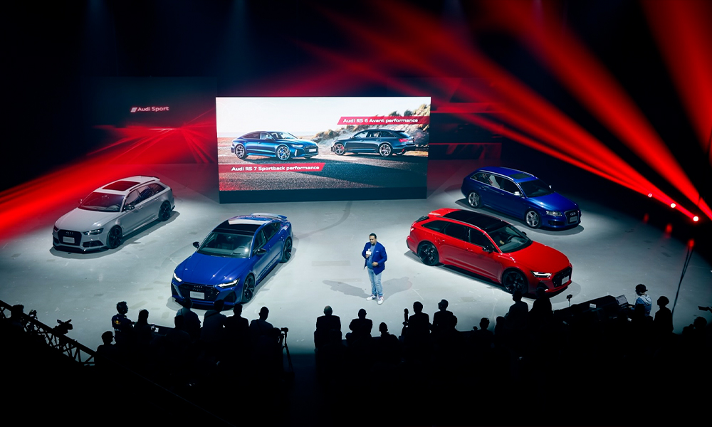 Audi Taiwanの新車発表会のステージ